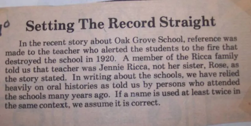 Oak Grove School, District #68