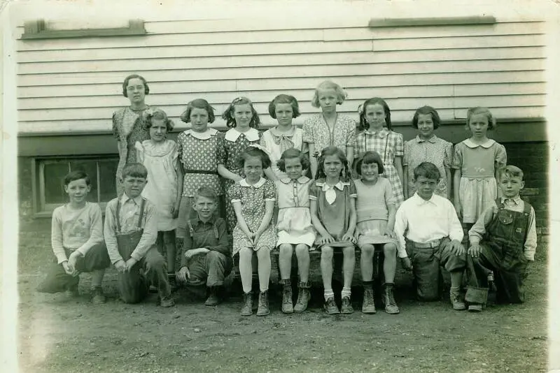 Alta School, 1932. Mrs. Castel