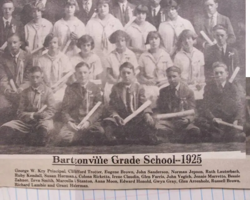 Bartonville Grade School, 1925
