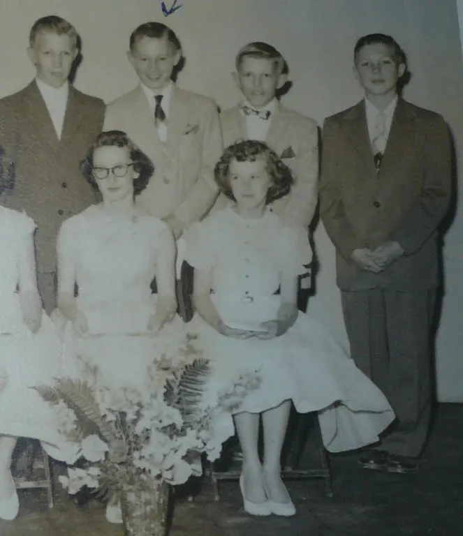 1955 graduates: Un, George Cusack, Robert Lafallot, Uk