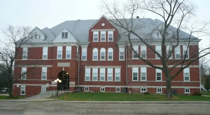 New grade and high school opened in 1993 and former Elmwood School now an apartment complex.