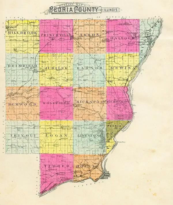 Map of Peoria County