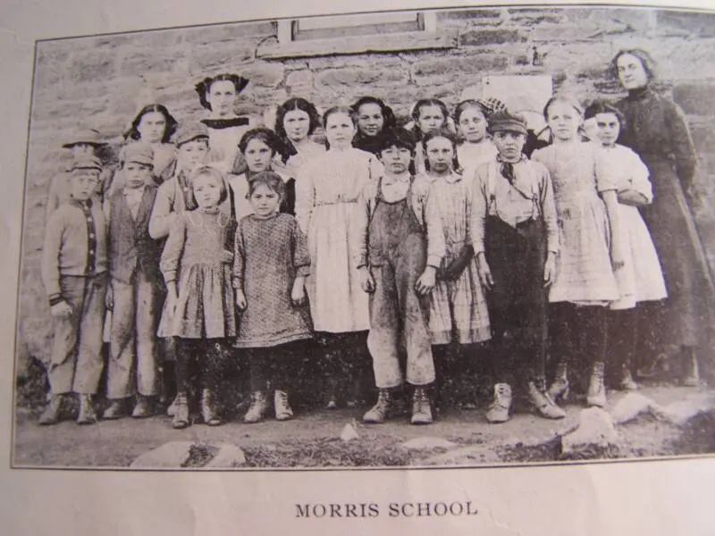 Morris School, District #124, about 1913