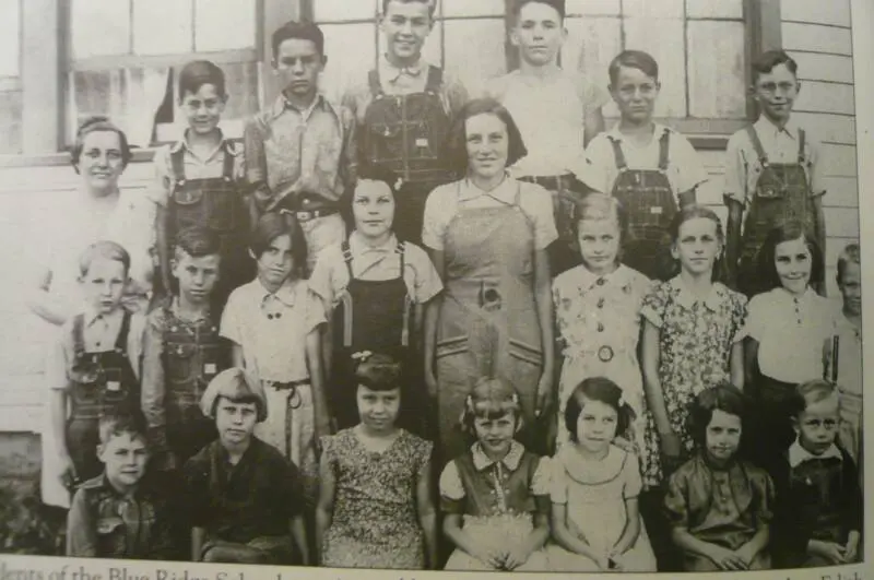 Students of the Blue Ridge School, 1939 (courtesy of Mary Nurse Meyer, Princeville Heritage Museum)