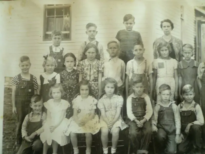 Trivoli School, album of teacher Leatha Folkenroth Whitlock