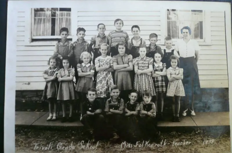 Trivoli School, album of teacher Leatha Folkenroth Whitlock