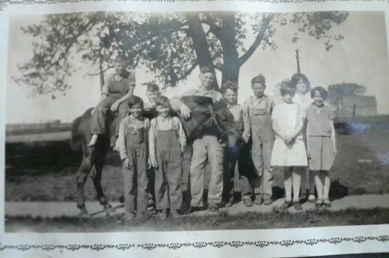 Trivoli School, album of teacher Leatha Folkenroth Whitlock