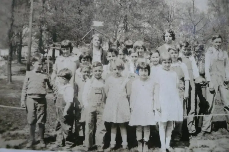 Trivoli School, album of teacher Leatha Folkenroth Whitlock