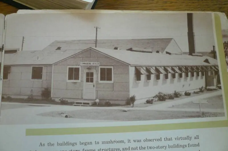 A building from Camp Ellis near Ellisville in Fulton County, moved to Hedge Row after the war
