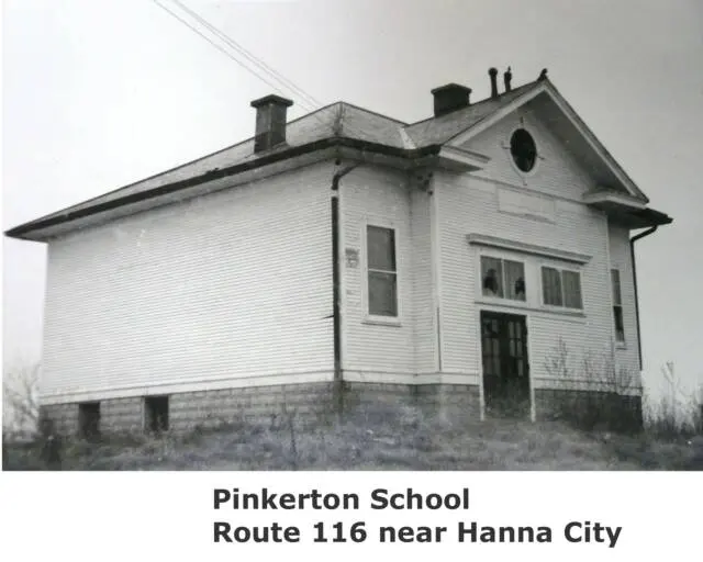 Pinkerton School, District #71. Building torn down in 1960