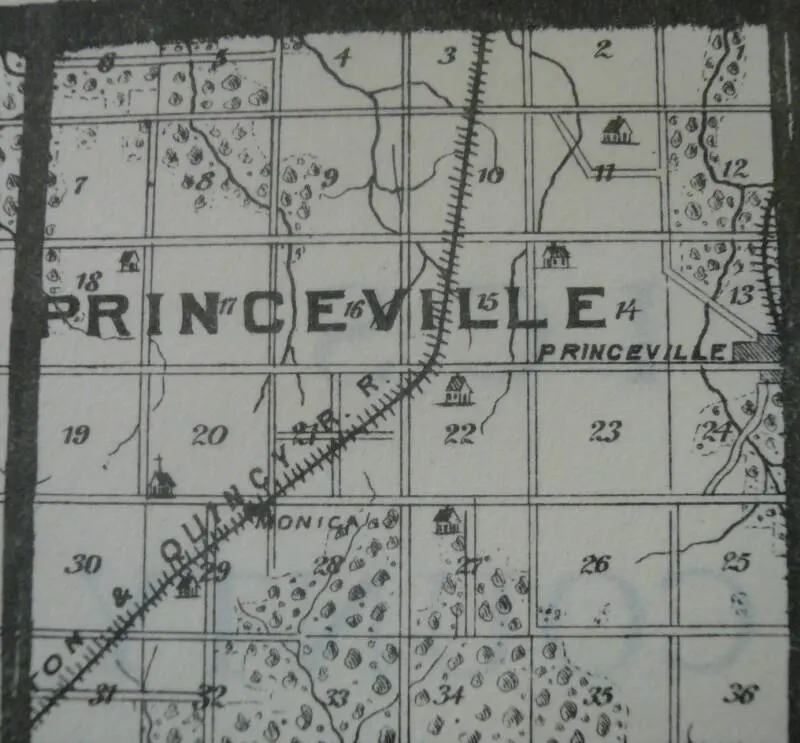Map of Princeville Township, Peoria County
