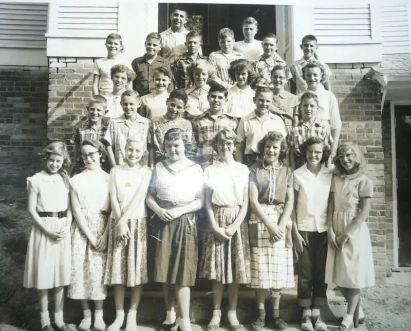 Rosefield Center School pupils, including George Cusack and Sheila Cusack