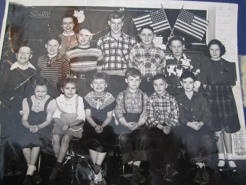 Summit School 1951, teacher Mrs. Lisetta White