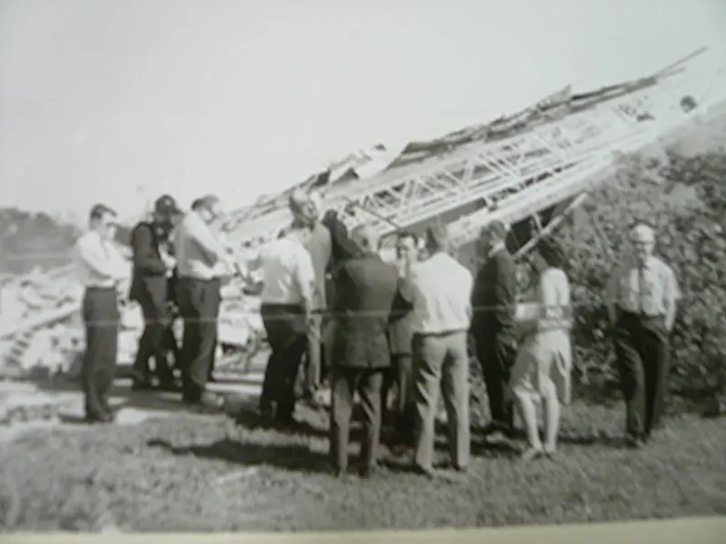 Norwood School after the tornado of September 14, 1965