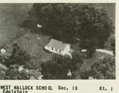 West Hallock School, located at Lake Shore and Hakes Road